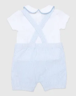 Stripe Dungarees (Newborn-12 Months)