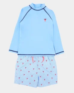 Stripe Rashguard Set (0 Months-5 Years)