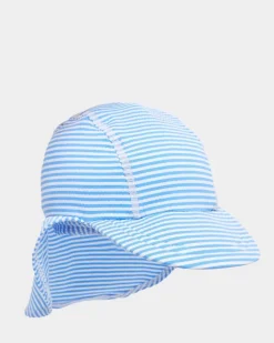 Striped Blue Swim Hat