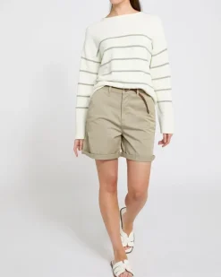 Striped Relaxed Crew Neck Jumper