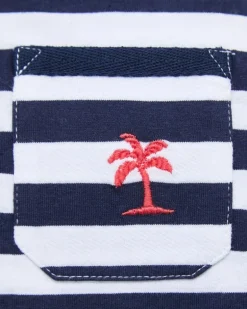 Striped T-Shirt And Cargo Shorts Set (6 Months-5 Years)