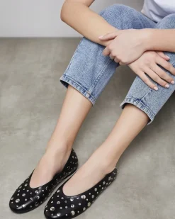 Stud Ballerina Pumps