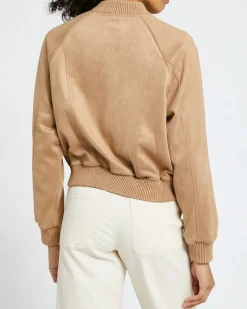 Suedette Bomber Jacket