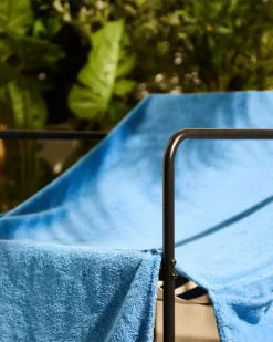 Sun lounger beach towel with pocket