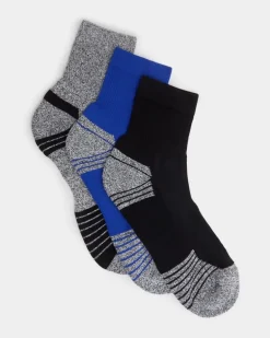 Technical Sports Quarter Socks - Pack Of 3