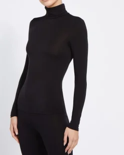 Thermal Heat Activate Long Sleeved Polo Neck Top