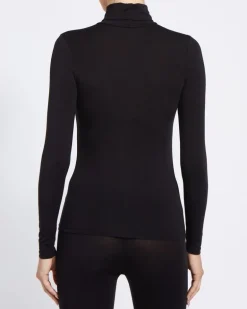 Thermal Heat Activate Long Sleeved Polo Neck Top