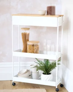 Three Tier Caddy With Bamboo Board