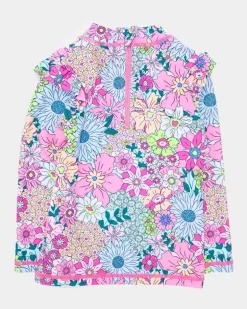 Three-Piece Floral Rash Guard Set (9 Months-6 Years)