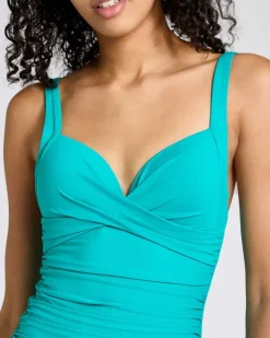 Tummy Control Cross Over Cup Swimsuit