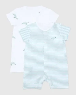 Turtle Rompers - Pack Of 2
