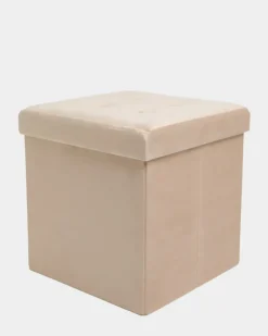 Velvet Storage Cube With Lid