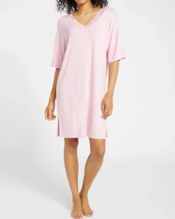 Viscose V-Neck Lace Nightdress