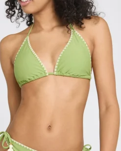 Whipstitch Triangle Bikini Top