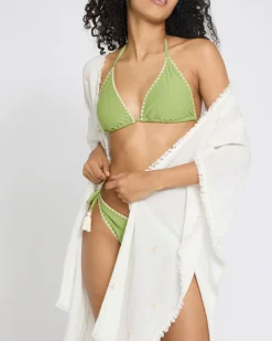 Whipstitch Triangle Bikini Top