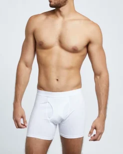 White Cotton Rich Keyhole Trunks - Pack Of 3