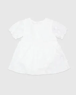 White Floral Dress (Newborn-12 Months)