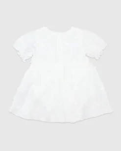 White Floral Dress (Newborn-12 Months)