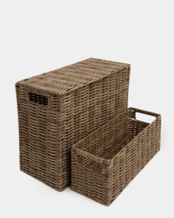 Woven Storage Basket With Handles